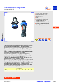 Thumbnail of document Data Sheet Flange Socket Series 8572 15 EN 20295